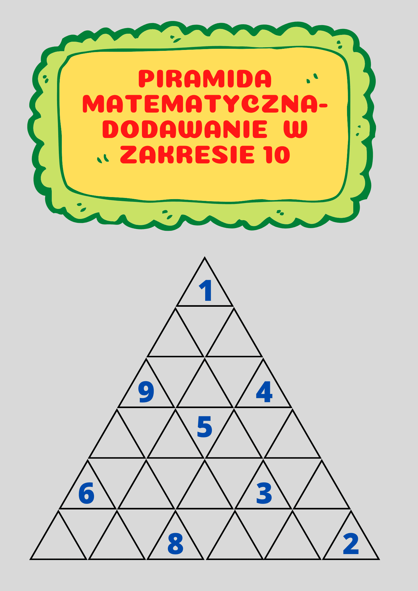 Gra - Piramida matematyczna PDF - edu - skarbnica.pl