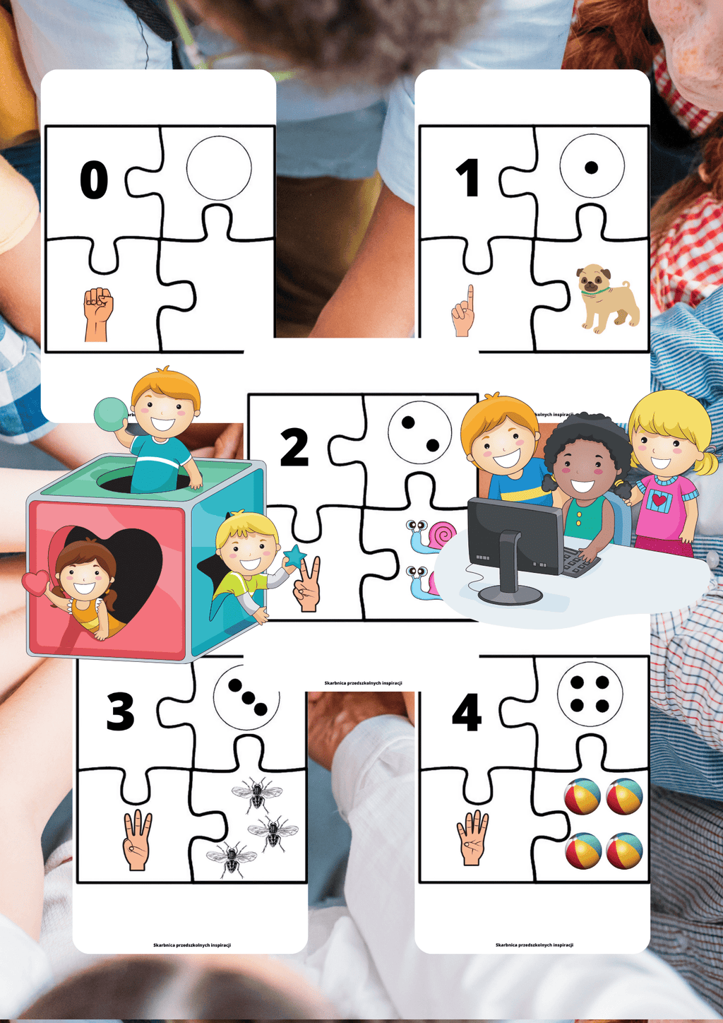 Grupa młodsza zestaw edukacyjny dla dzieci - edu - skarbnica.pl