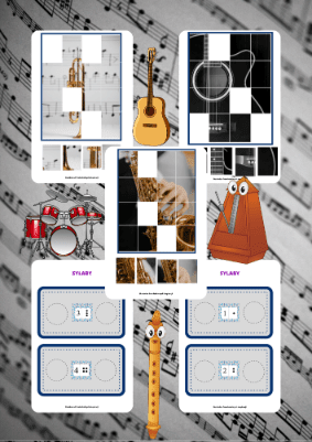 Instrumenty Muzyczne zestaw dla dzieci - edu - skarbnica.pl