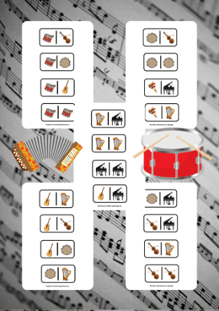 Instrumenty Muzyczne zestaw dla dzieci - edu - skarbnica.pl