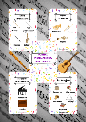 Instrumenty Muzyczne zestaw dla dzieci - edu - skarbnica.pl