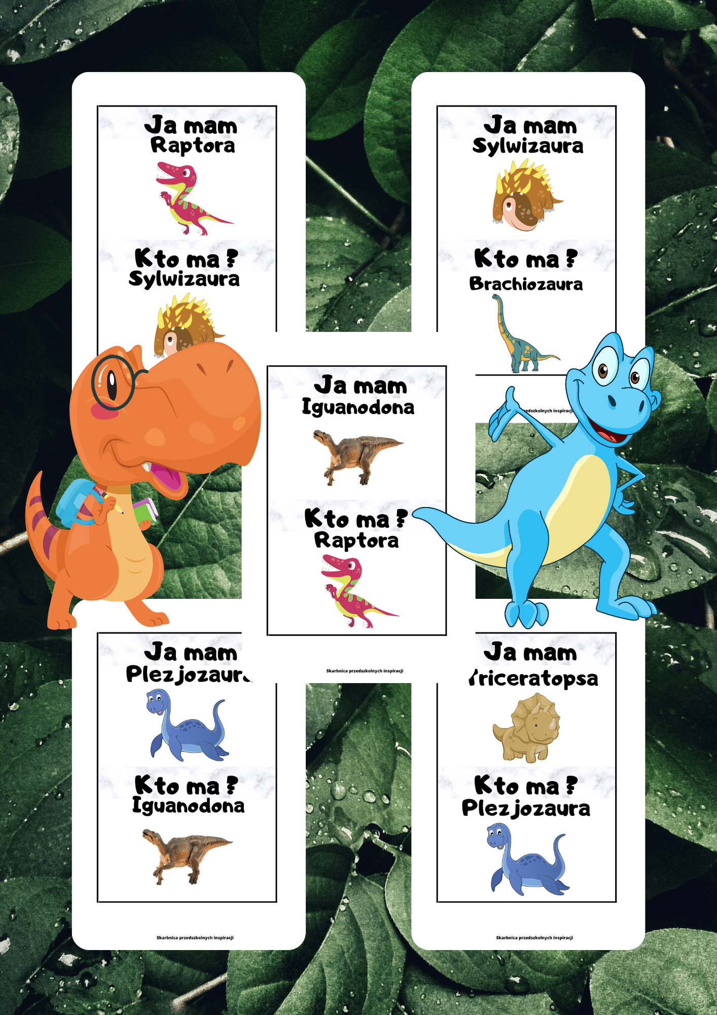 Ja Mam, Kto Ma? – Dinozaury gra PDF - edu - skarbnica.pl
