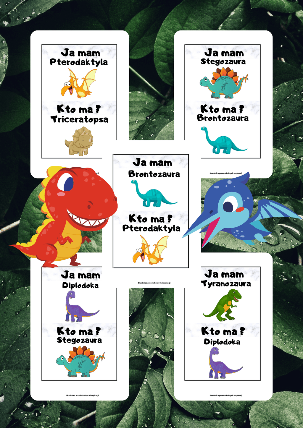 Ja Mam, Kto Ma? – Dinozaury gra PDF - edu - skarbnica.pl