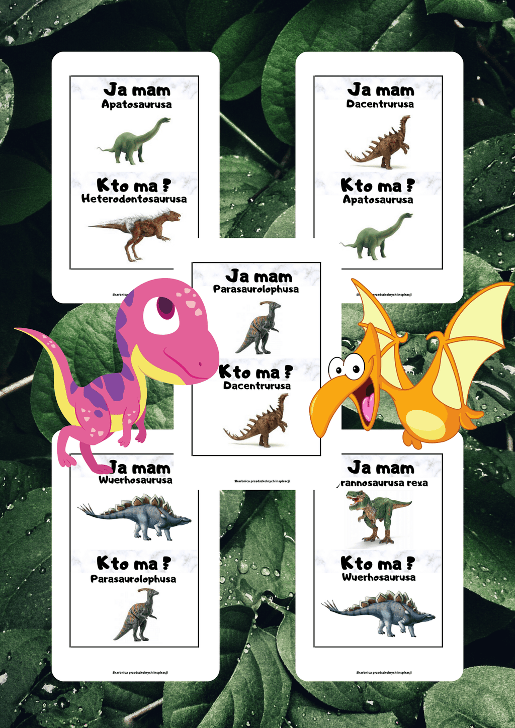 Ja Mam, Kto Ma? – Dinozaury gra PDF - edu - skarbnica.pl