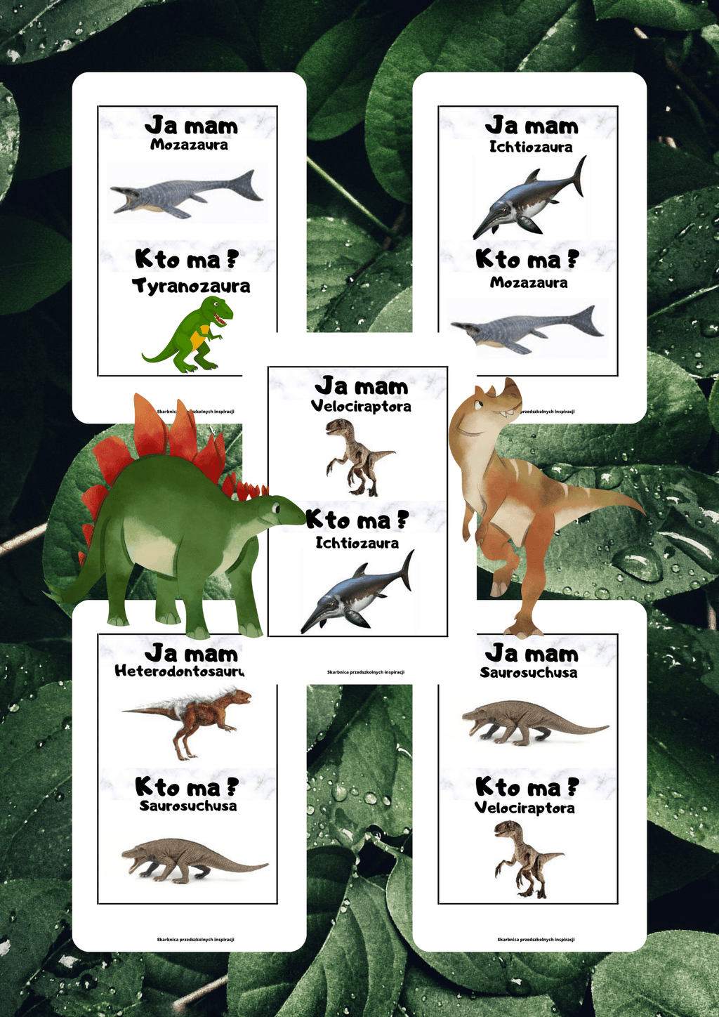 Ja Mam, Kto Ma? – Dinozaury gra PDF - edu - skarbnica.pl