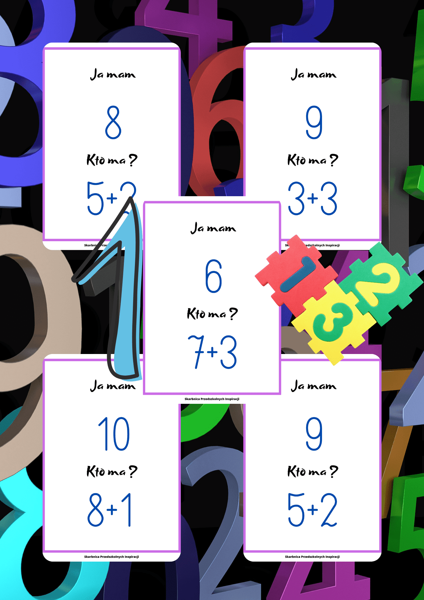 Ja Mam, Kto Ma? – Dodawanie gra PDF - edu - skarbnica.pl