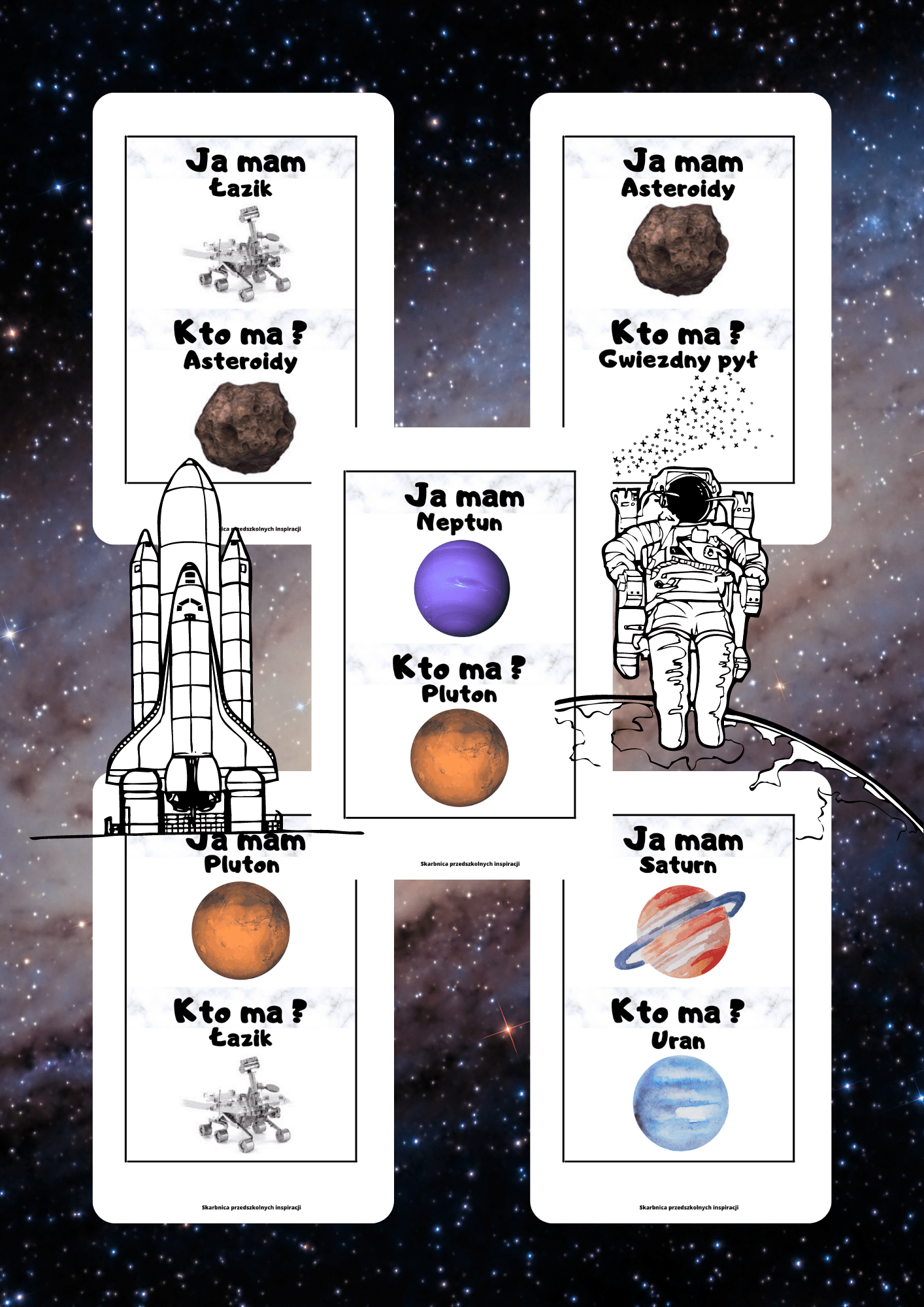 Ja Mam, Kto Ma? – Kosmos gra PDF - edu - skarbnica.pl