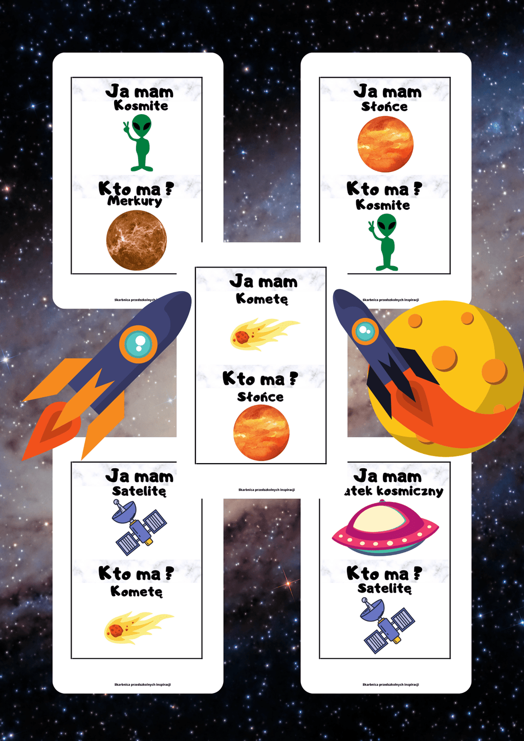 Ja Mam, Kto Ma? – Kosmos gra PDF - edu - skarbnica.pl