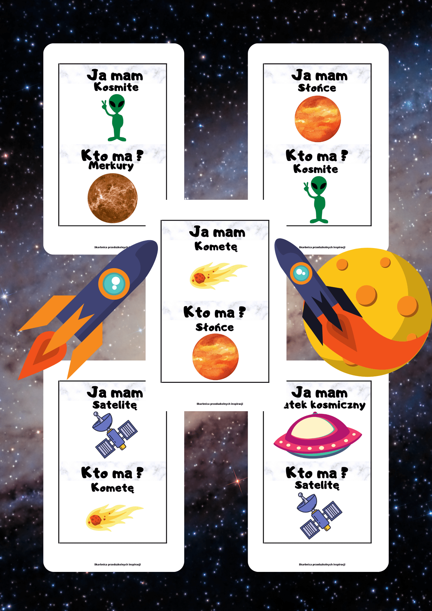 Ja Mam, Kto Ma? – Kosmos gra PDF - edu - skarbnica.pl
