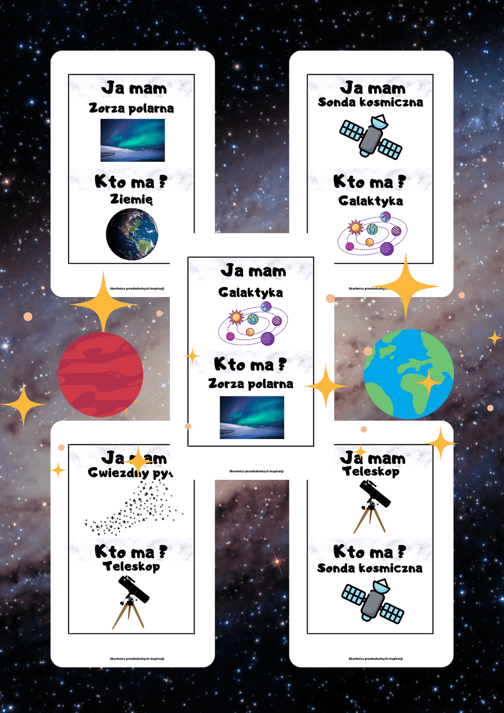 Ja Mam, Kto Ma? – Kosmos gra PDF - edu - skarbnica.pl