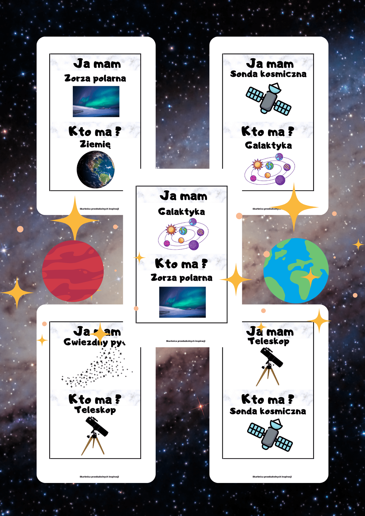 Ja Mam, Kto Ma? – Kosmos gra PDF - edu - skarbnica.pl