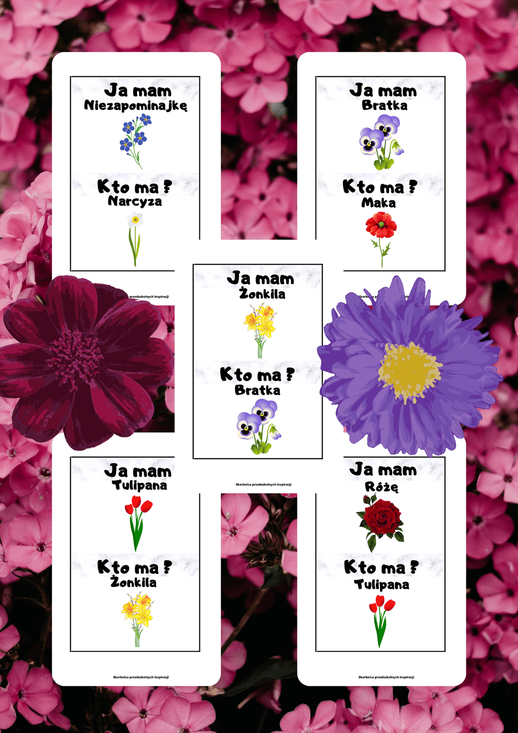 Ja Mam, Kto Ma? – Kwiaty gra PDF - edu - skarbnica.pl