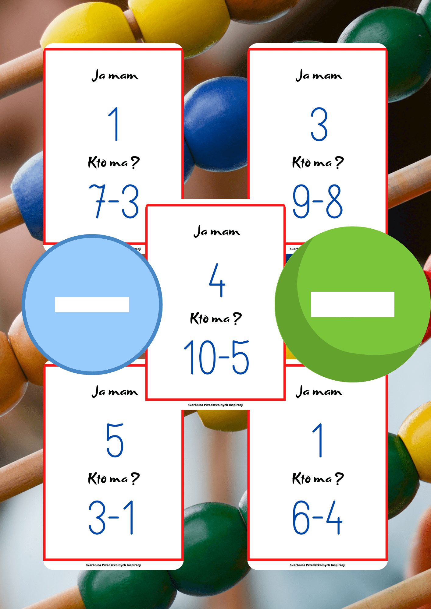 Ja Mam, Kto Ma? – Odejmowanie gra PDF - edu - skarbnica.pl
