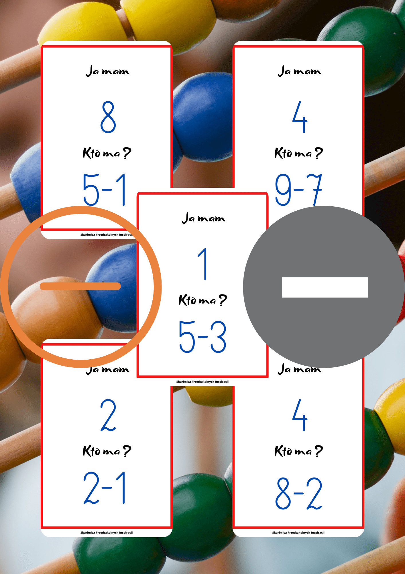 Ja Mam, Kto Ma? – Odejmowanie gra PDF - edu - skarbnica.pl