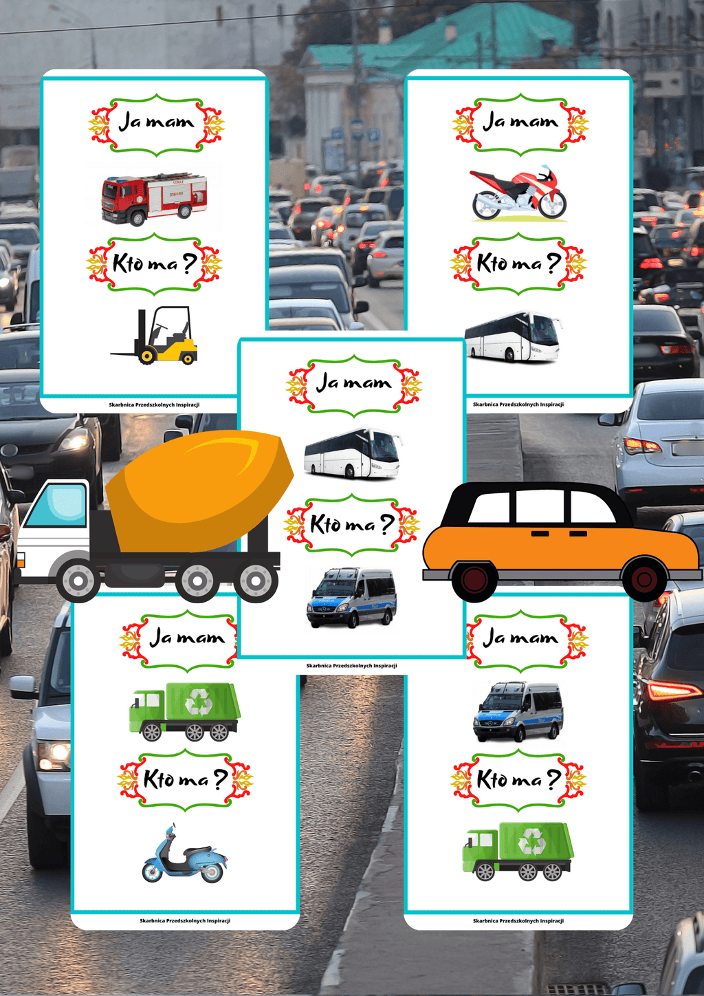 Ja Mam, Kto Ma? – Pojazdy gra PDF - edu - skarbnica.pl