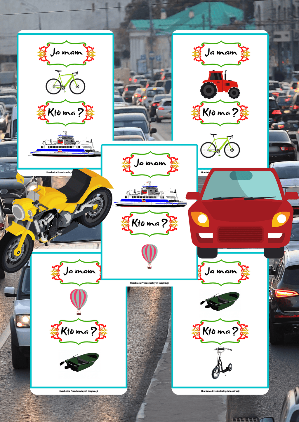 Ja Mam, Kto Ma? – Pojazdy gra PDF - edu - skarbnica.pl