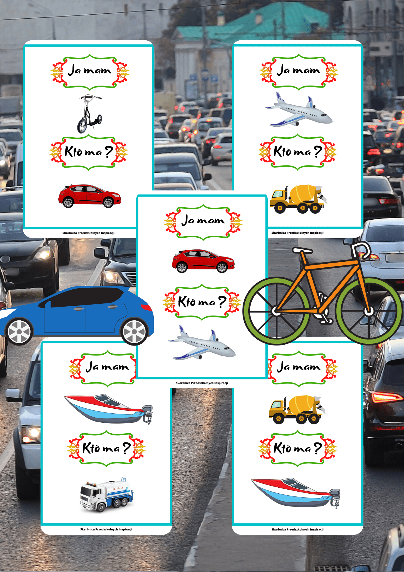 Ja Mam, Kto Ma? – Pojazdy gra PDF - edu - skarbnica.pl