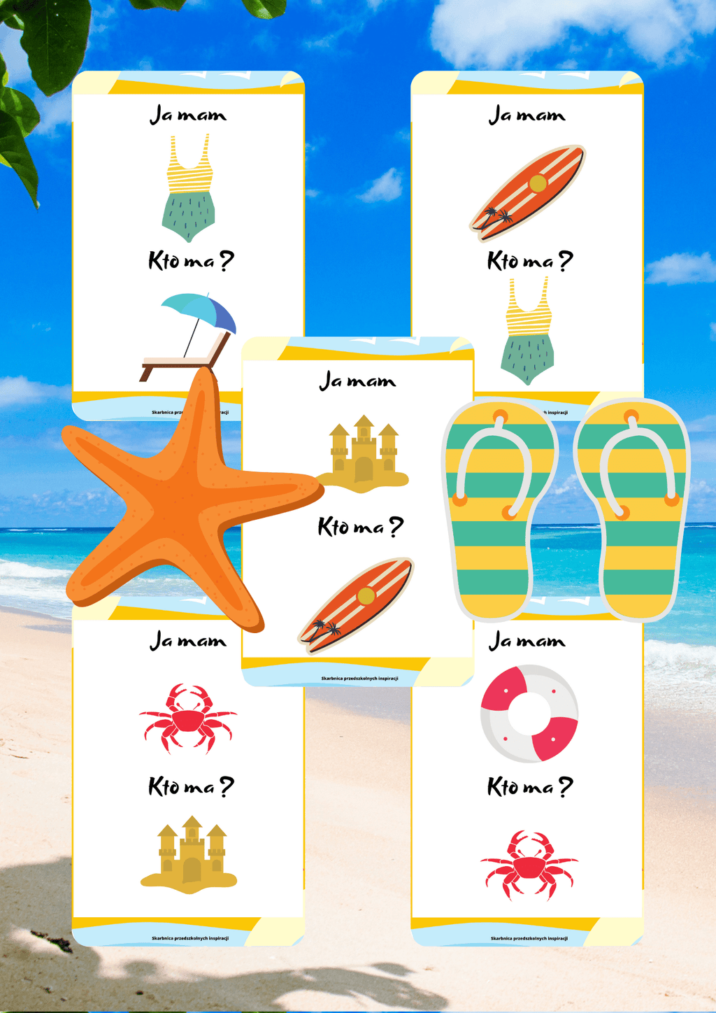 Ja Mam, Kto Ma? – Wakacje gra PDF - edu - skarbnica.pl