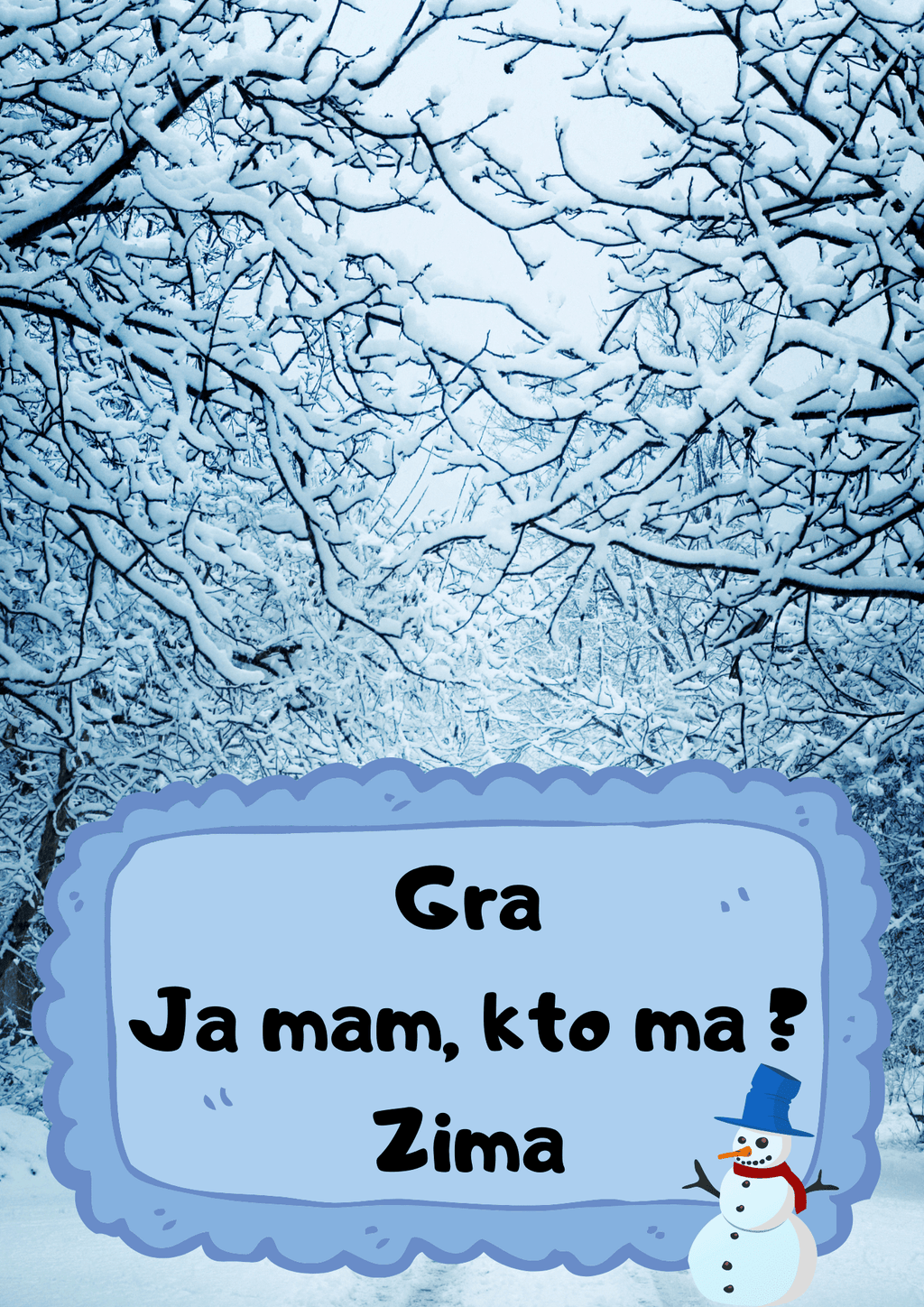 Ja Mam, Kto Ma? – Zima gra PDF - edu - skarbnica.pl