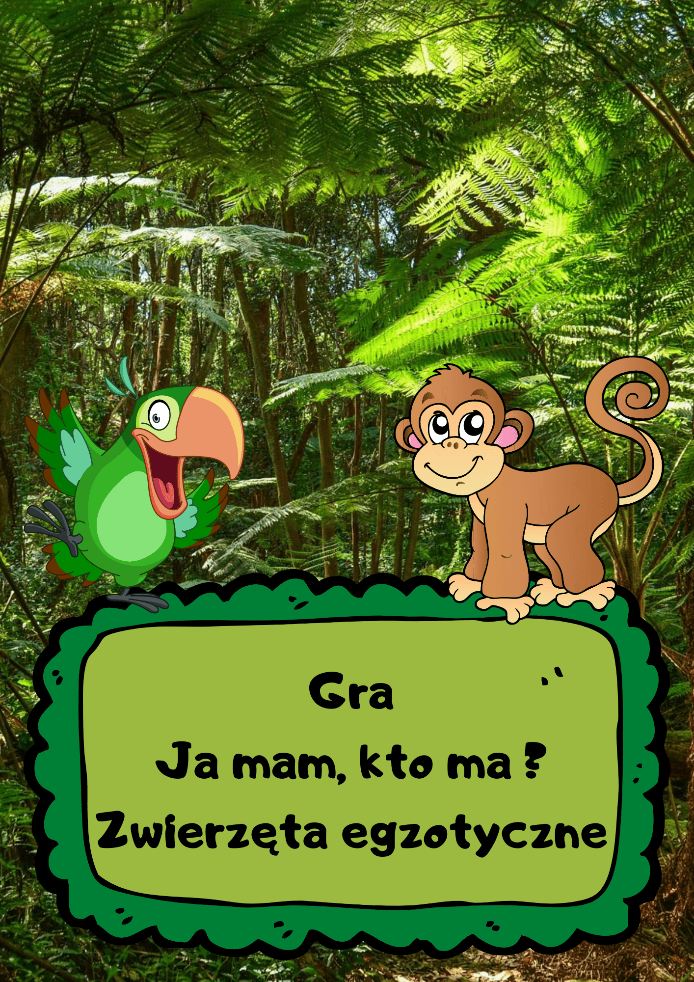 Ja Mam, Kto Ma? – Zwierzęta egzotyczne - edu - skarbnica.pl