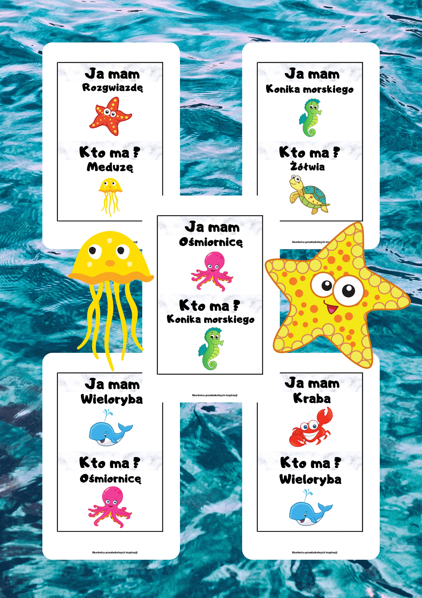 Ja Mam, Kto Ma? – Zwierzęta morskie - edu - skarbnica.pl