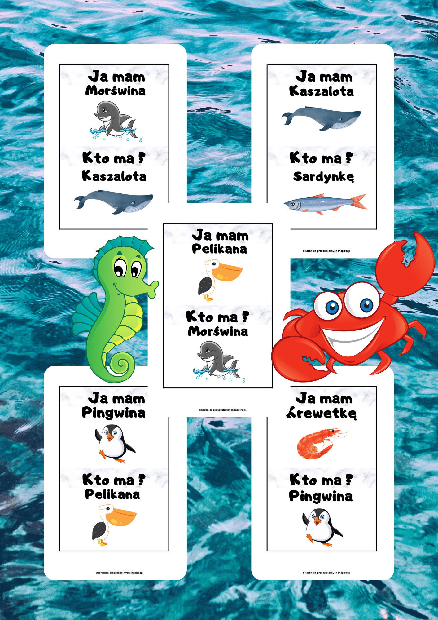 Ja Mam, Kto Ma? – Zwierzęta morskie - edu - skarbnica.pl