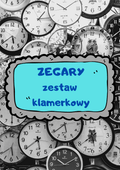 Klamerkowe zegary PDF dla dzieci - edu - skarbnica.pl