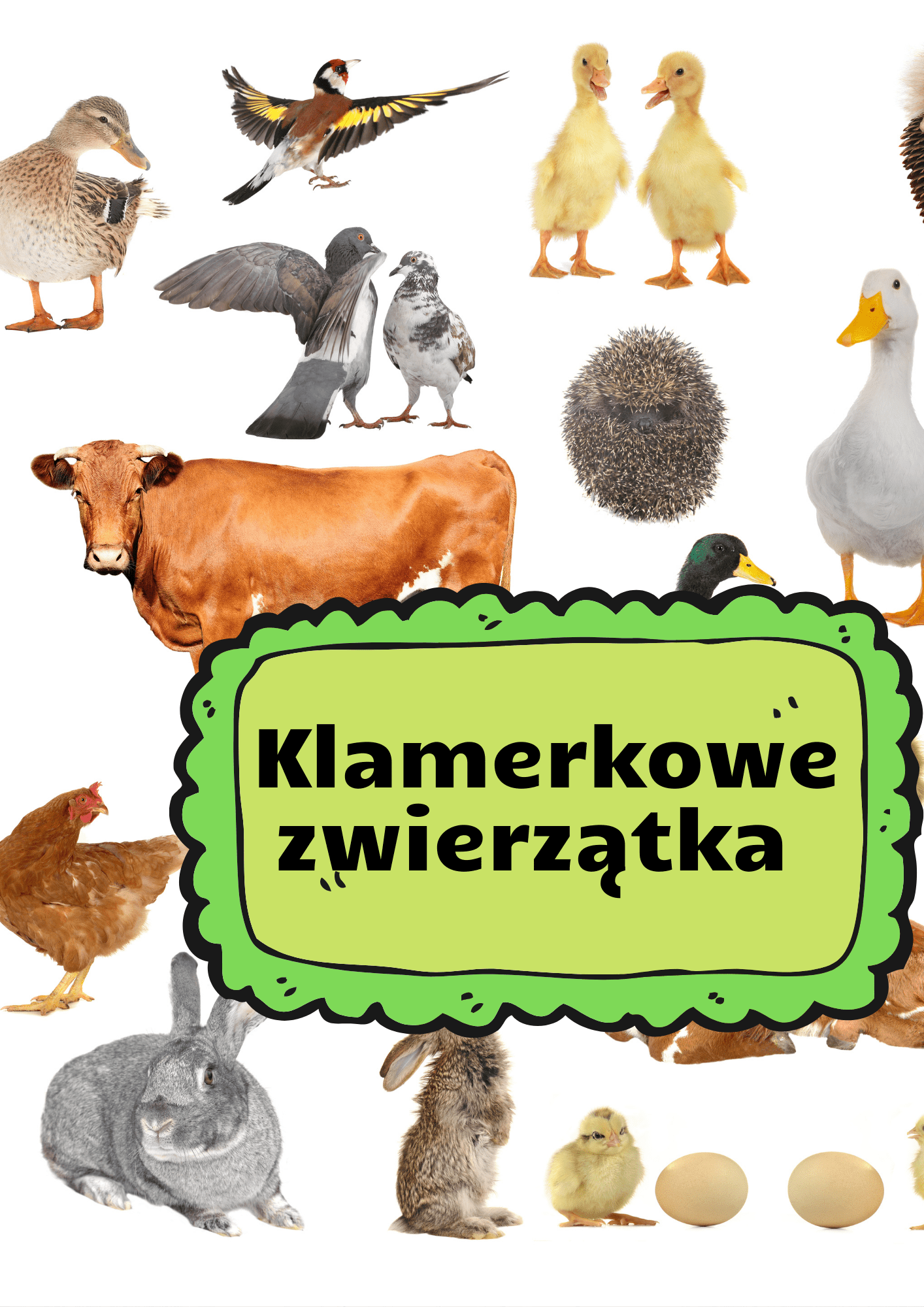 Klamerkowe zwierzęta dla dzieci - edu - skarbnica.pl