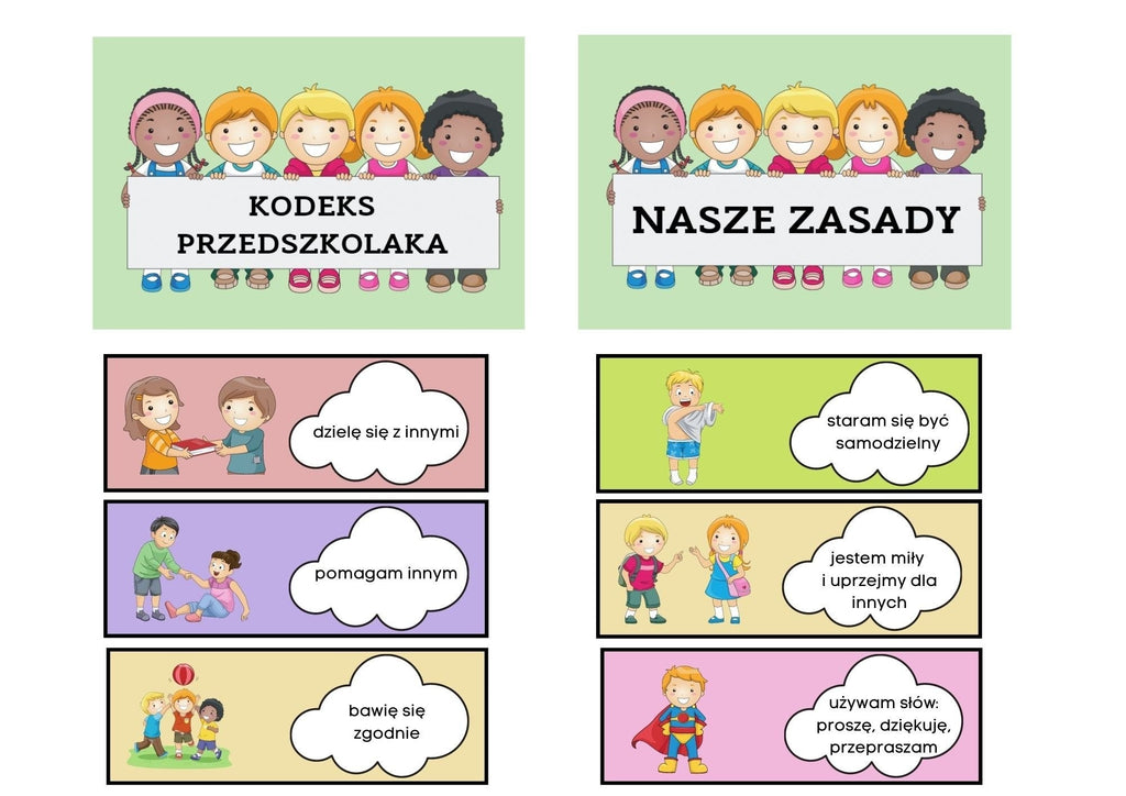 Kodeks przedszkolaka PDF dla dzieci - edu - skarbnica.pl