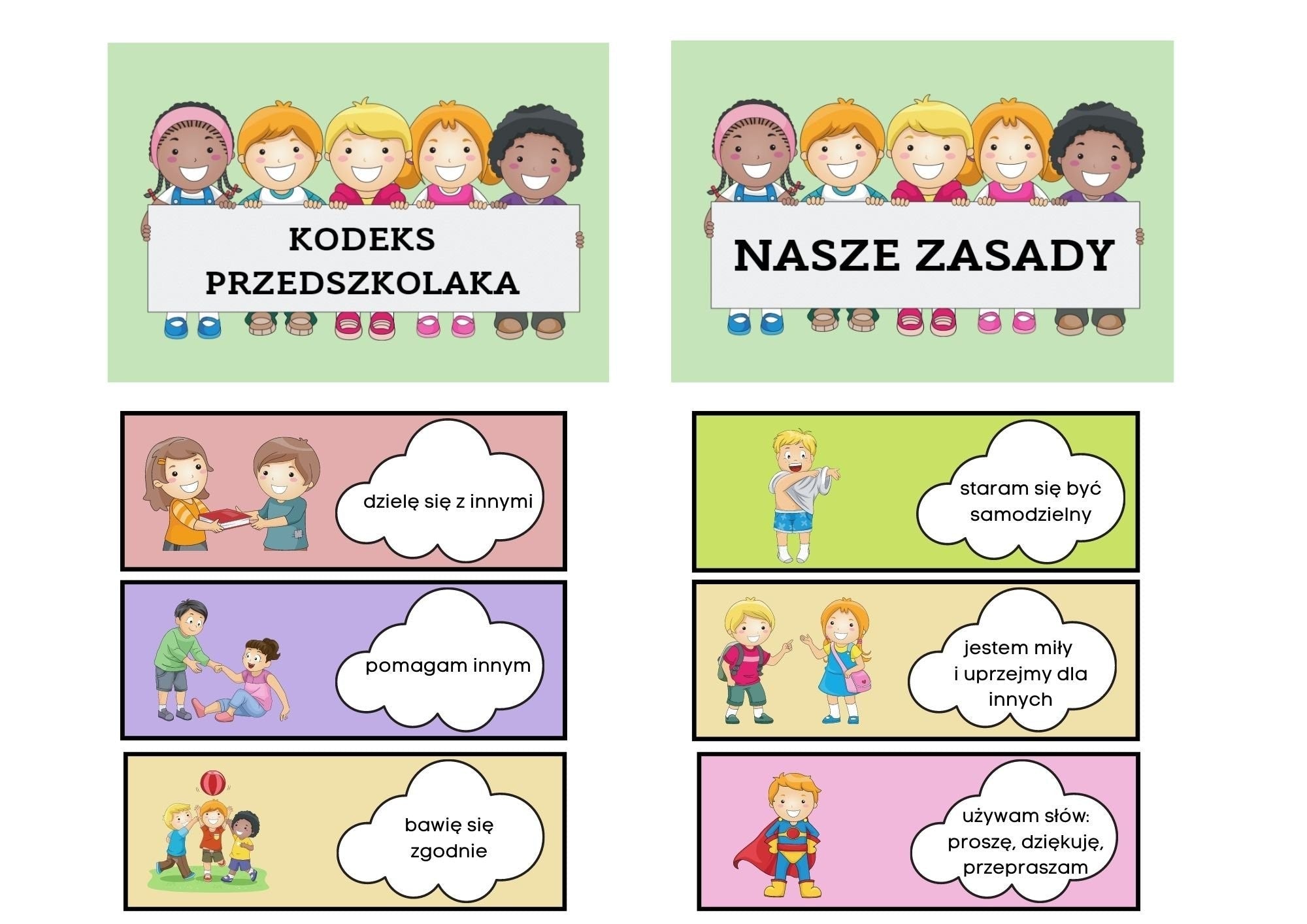Kodeks przedszkolaka PDF dla dzieci - edu - skarbnica.pl