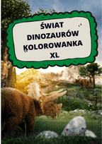 Kolorowanka XL - Dinozaury PDF - edu - skarbnica.pl