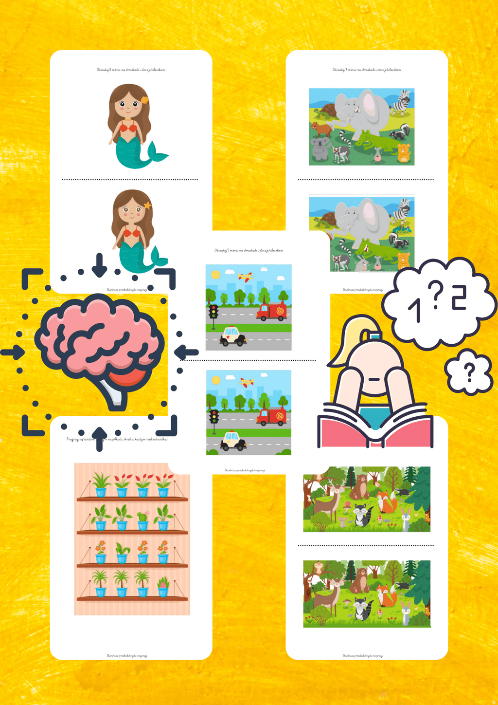 Koncentracja uwagi zestaw PDF + prezentacja - edu - skarbnica.pl