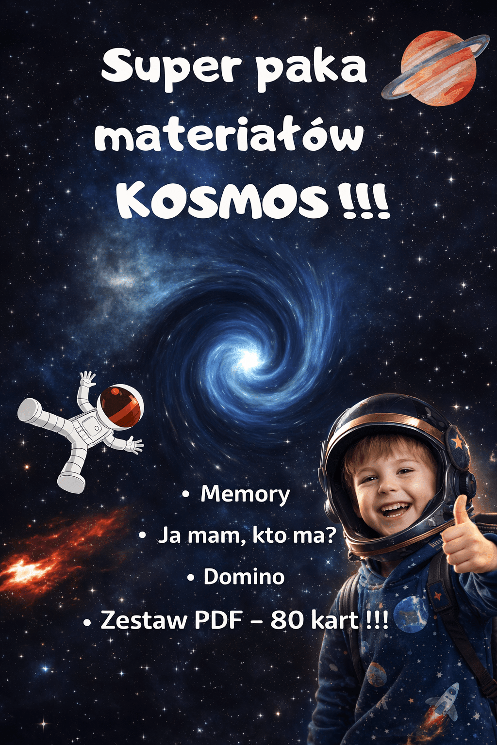 Kosmos zestaw edukacyjny dla dzieci - edu - skarbnica.pl