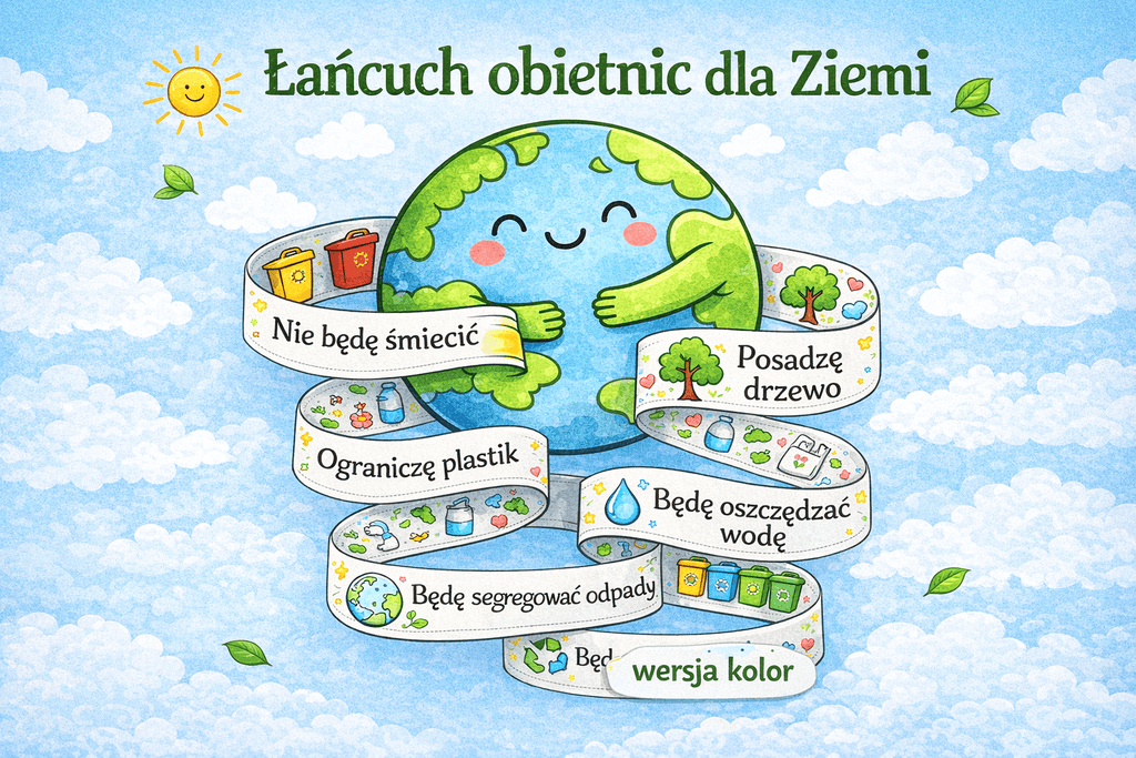 „Łańcuch obietnic dla ziemi” - wersja kolor - edu - skarbnica.pl