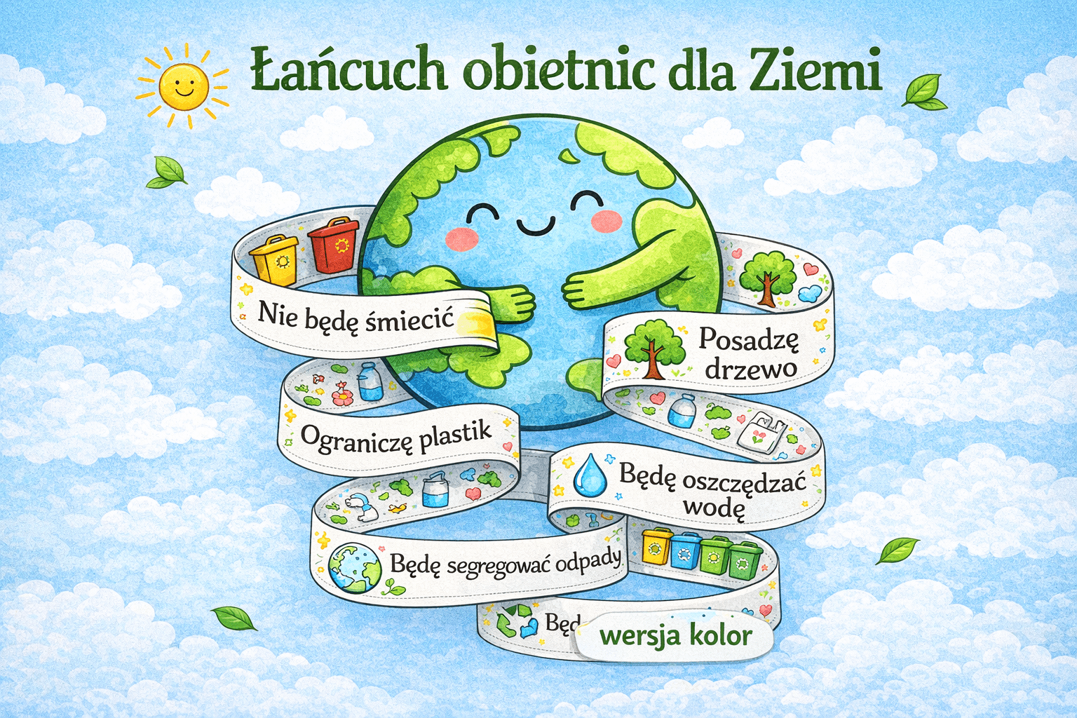 „Łańcuch obietnic dla ziemi” - wersja kolor - edu - skarbnica.pl