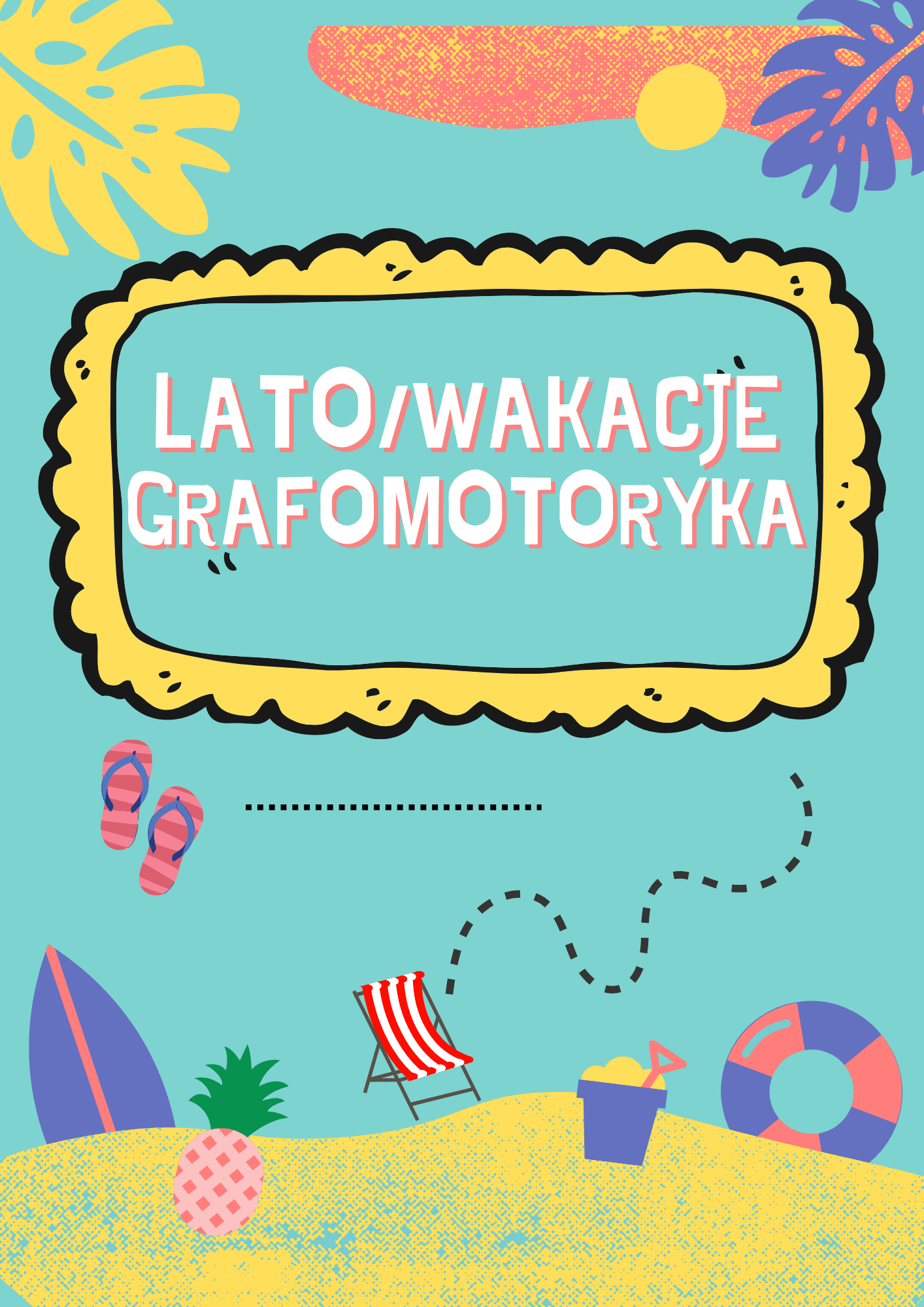 Lato i wakacje grafomotoryka PDF - edu - skarbnica.pl