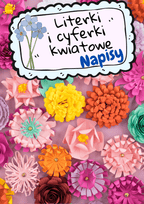 Literki i cyferki - wzór kwiatowe - edu - skarbnica.pl