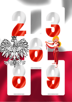 Literki i cyferki - wzór polska - edu - skarbnica.pl