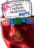 Literki i cyferki - wzór serduszka - edu - skarbnica.pl