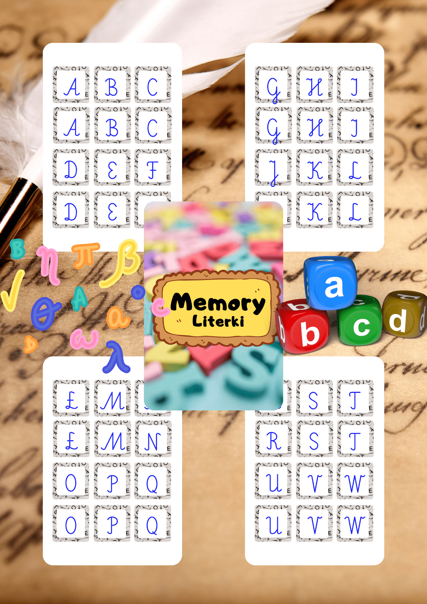Memory - literki - edu - skarbnica.pl