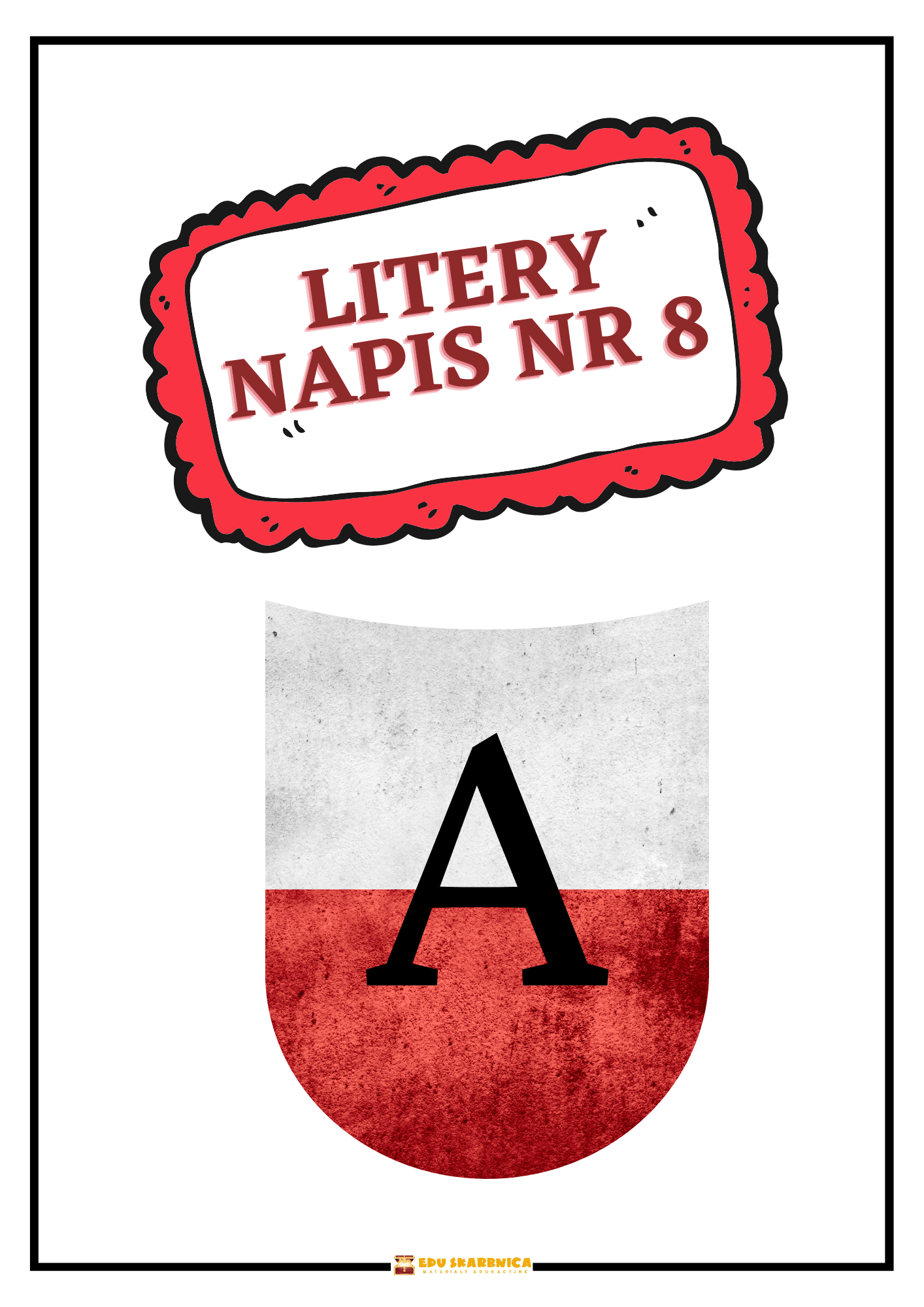 LITERY NAPIS NR 8 PDF dla dzieci - edu - skarbnica.pl