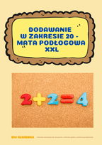Mata podłogowa XXL - dodawanie do 20 - edu - skarbnica.pl