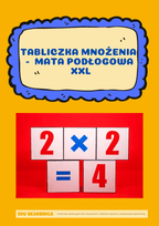Mata podłogowa XXL - Tabliczka mnożenia - edu - skarbnica.pl