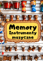 Memory gra edukacyjna dla dzieci - instrumenty muzyczne - edu - skarbnica.pl