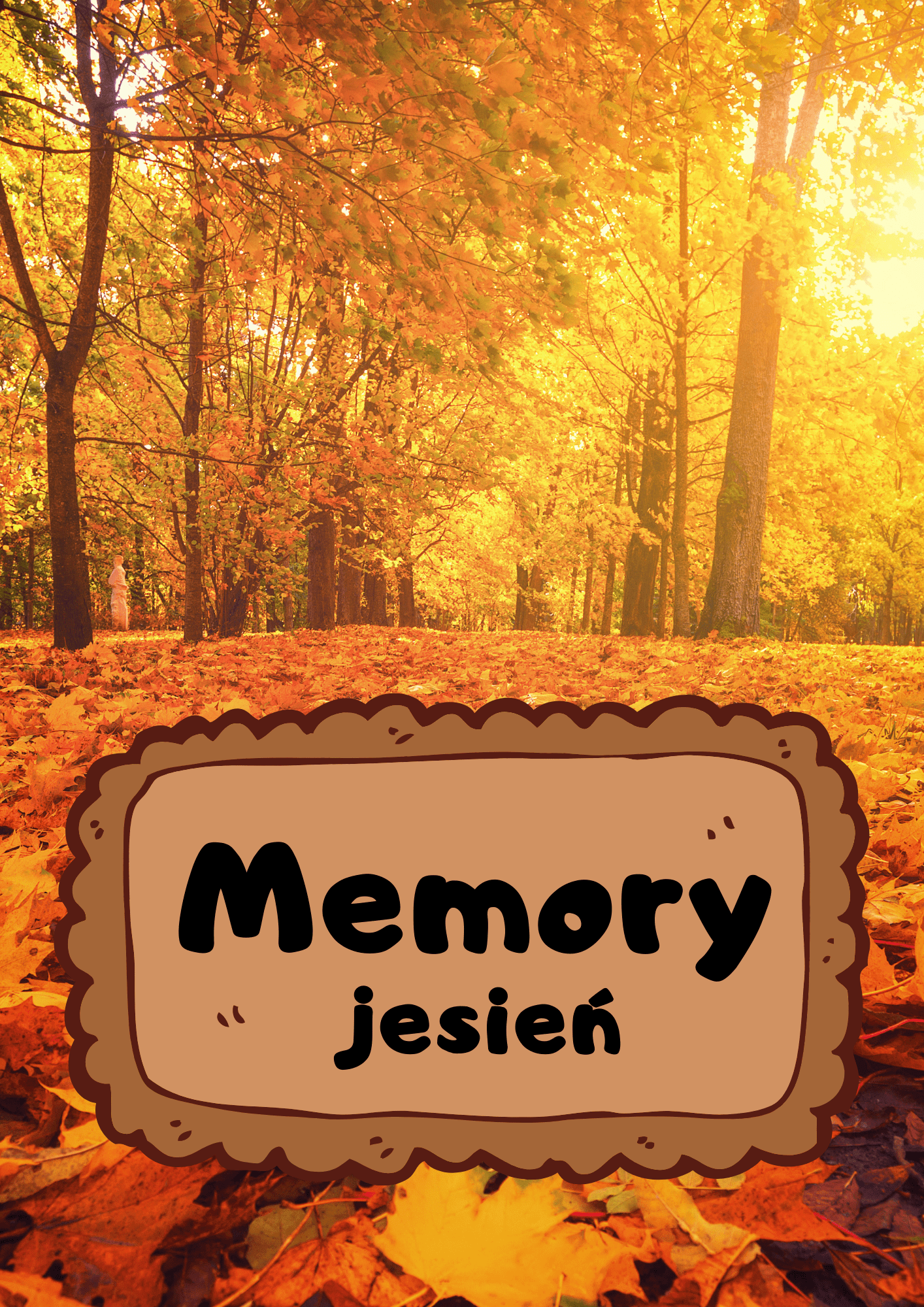 Memory - jesień gra PDF dla dzieci - edu - skarbnica.pl
