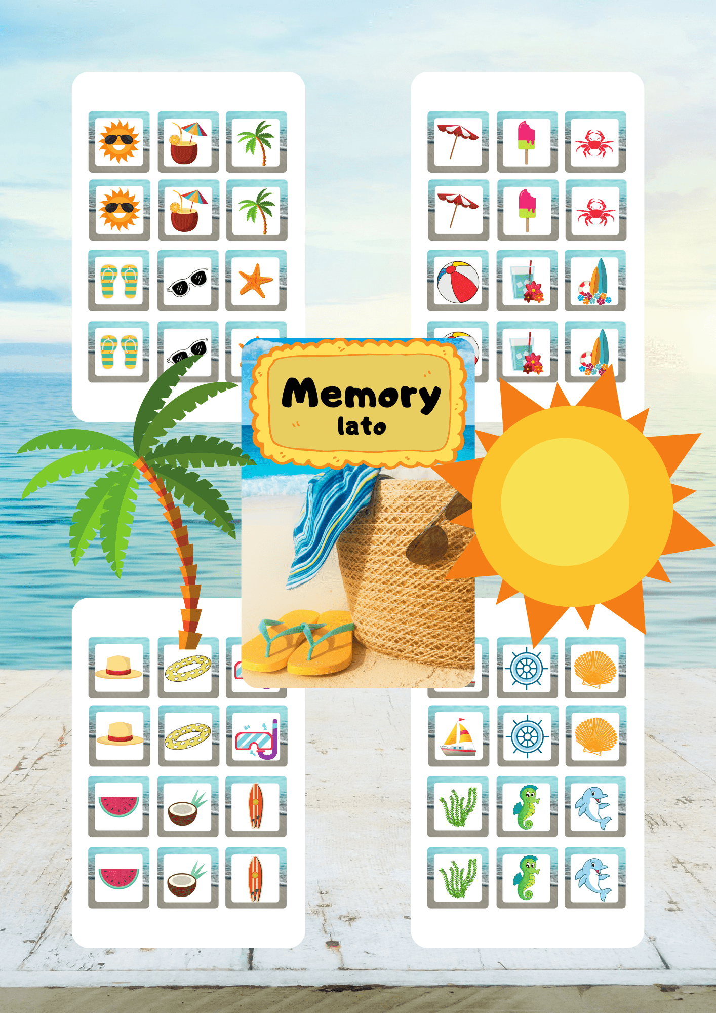 Memory - lato gra PDF dla dzieci - edu - skarbnica.pl