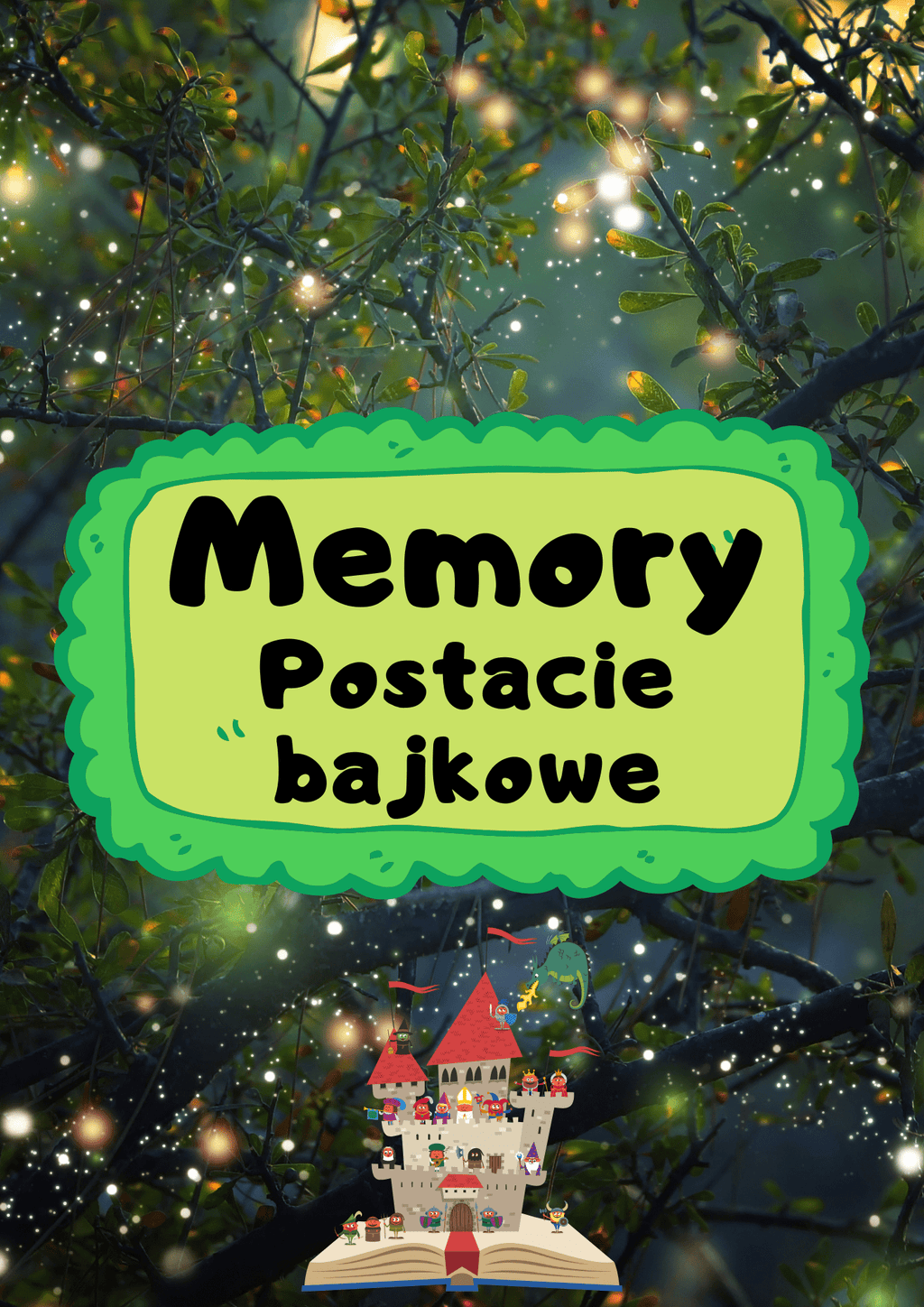 Memory - postacie z bajek gra PDF - edu - skarbnica.pl