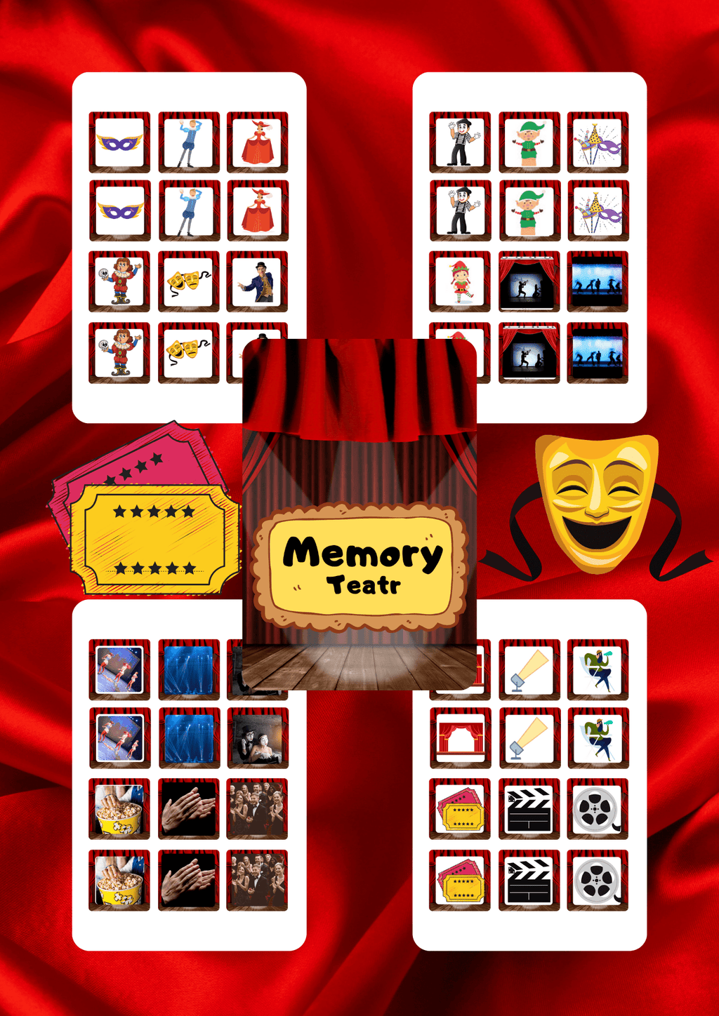Memory - teatr gra PDF dla dzieci - edu - skarbnica.pl