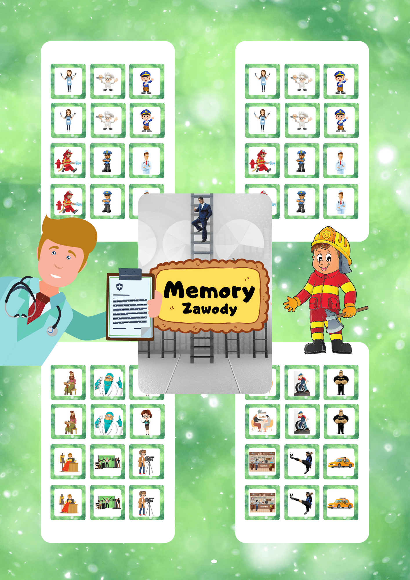 Memory - zawody gra PDF dla dzieci - edu - skarbnica.pl