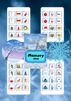 Memory - zima gra PDF dla dzieci - edu - skarbnica.pl